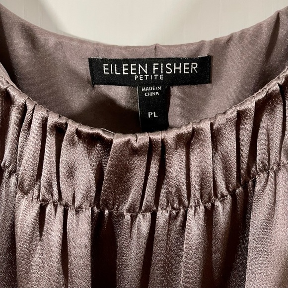 Eileen Fisher silk tank. Fully lined. Size: petite large - Picture 3 of 5
